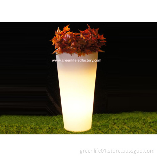 Multi-Color Changing Lighted LED Large Pots for Plants